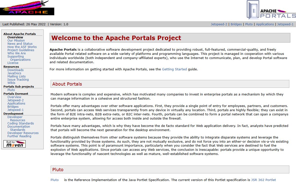 The Apache Portals Site – Apache Portals