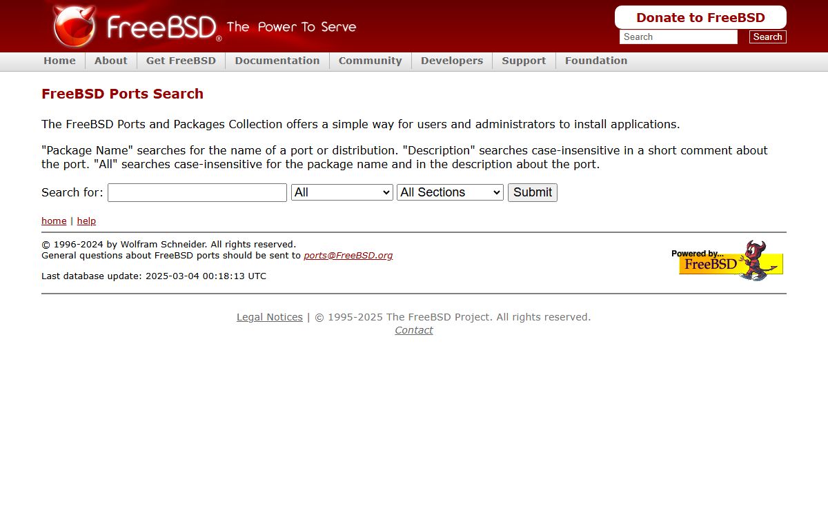 FreeBSD Ports Search