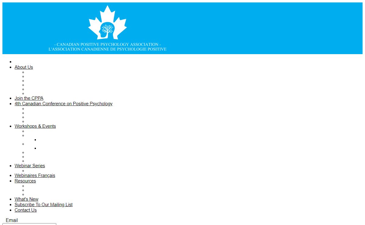 The Canadian Positive Psychology Association - CPPA Home