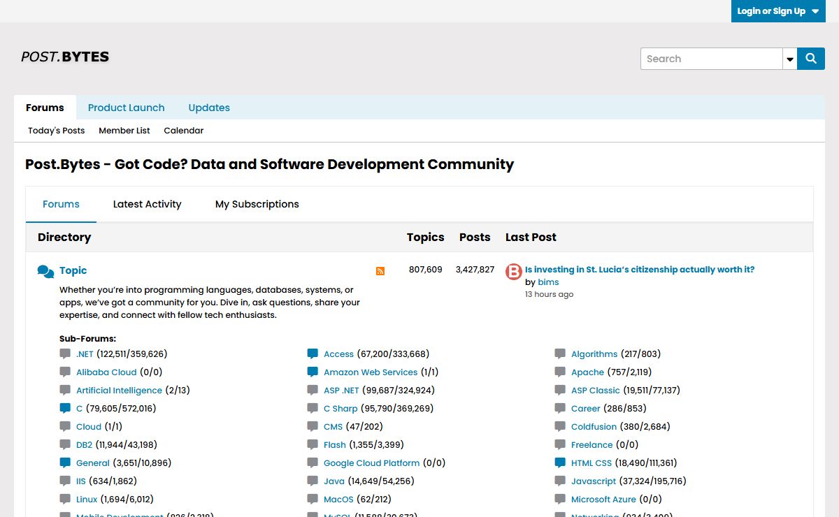 Post.Bytes - Got Code? Data and Software Development Community - Post.Byes