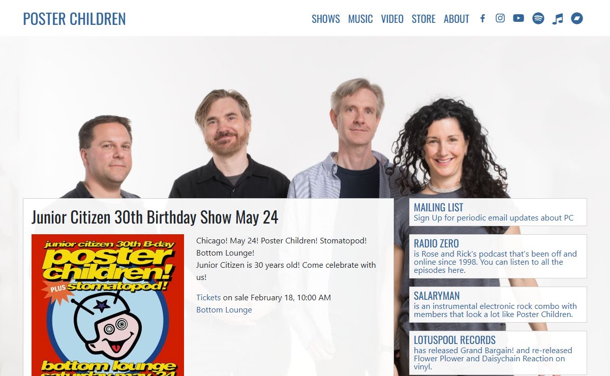 Poster Children - Central Illinois purveyors of indie rock since 1987