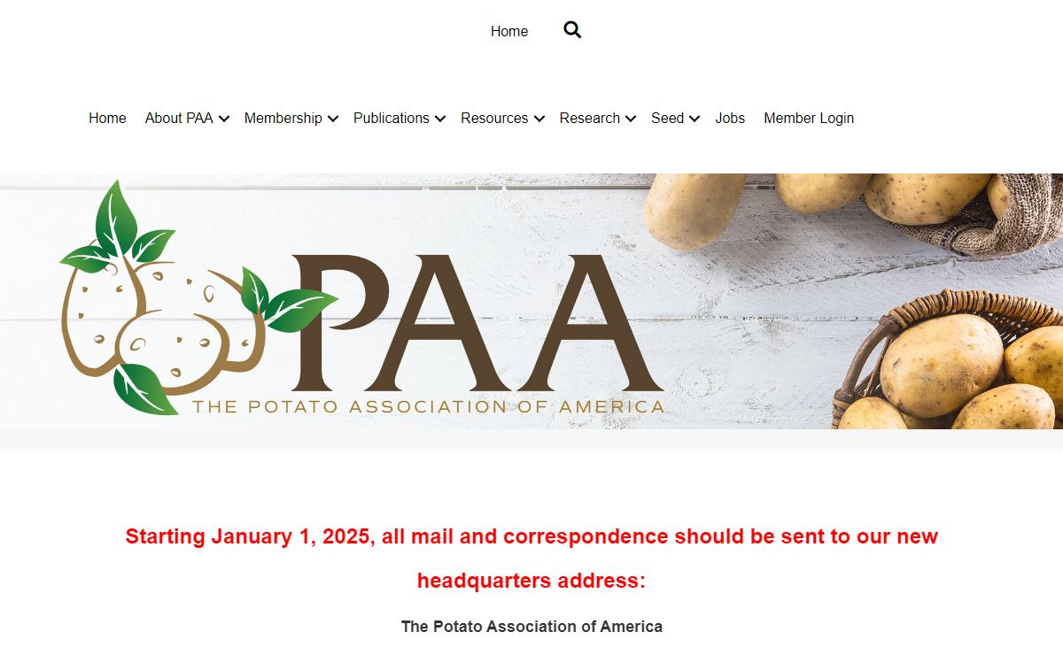 Home page - Potato Association of America