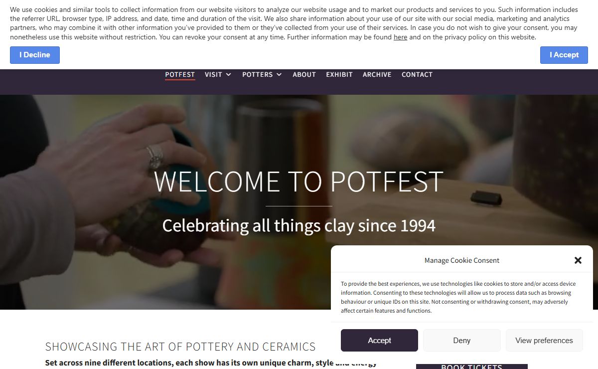 Potfest - Home of the UK's largest ceramics and pottery festivals