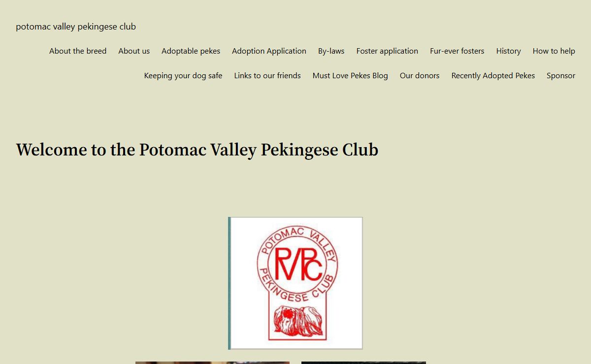 Potomac Valley Pekingese Club – Rescuing Pekingese in Need for Over 20 Years