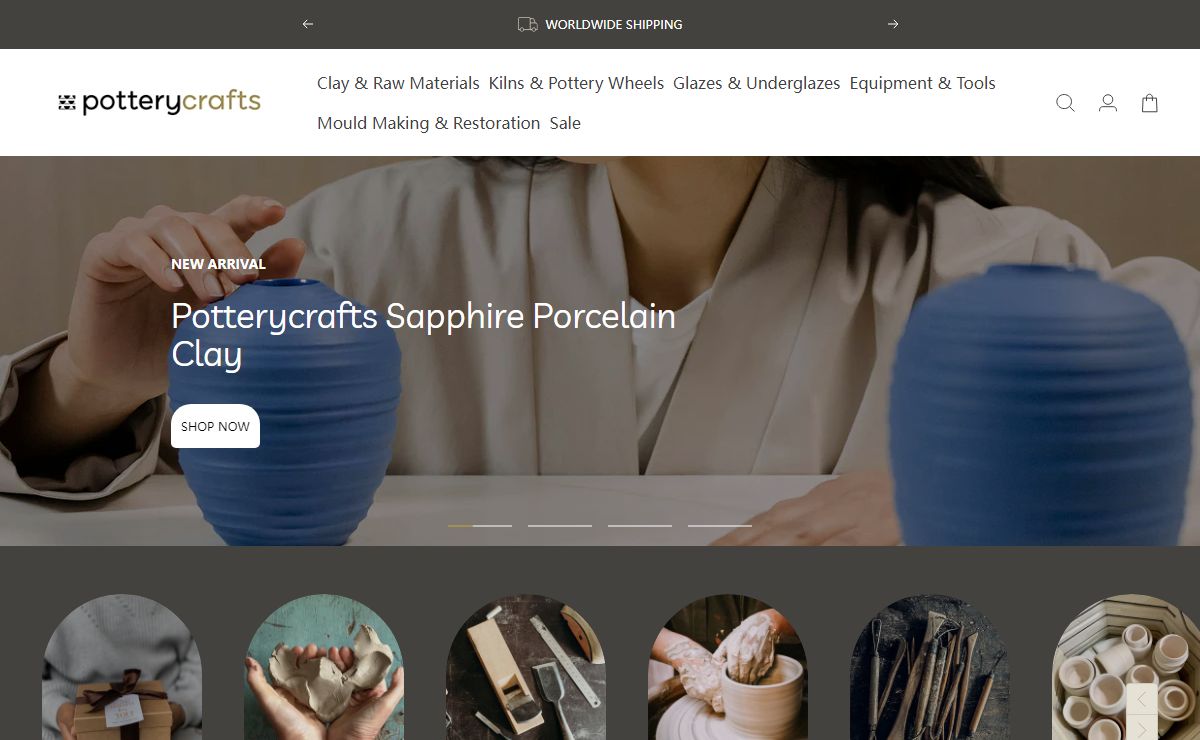 Buy Pottery Wheels and Kilns Online, Ceramics Supplier | Potterycrafts