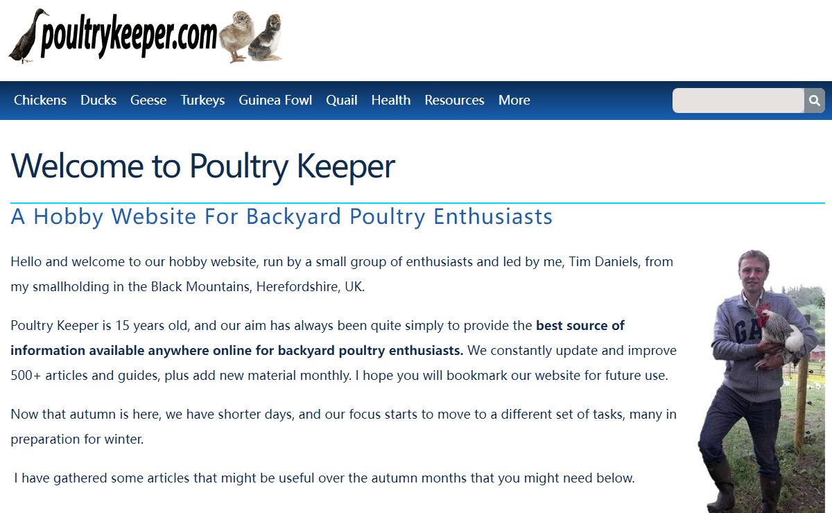 Autumn on poultrykeeper.com