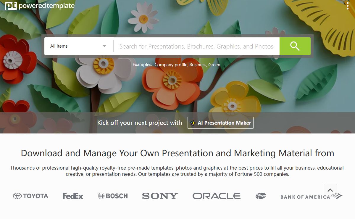 PowerPoint, Diagrams, Word, and Brochure Templates | PoweredTemplate