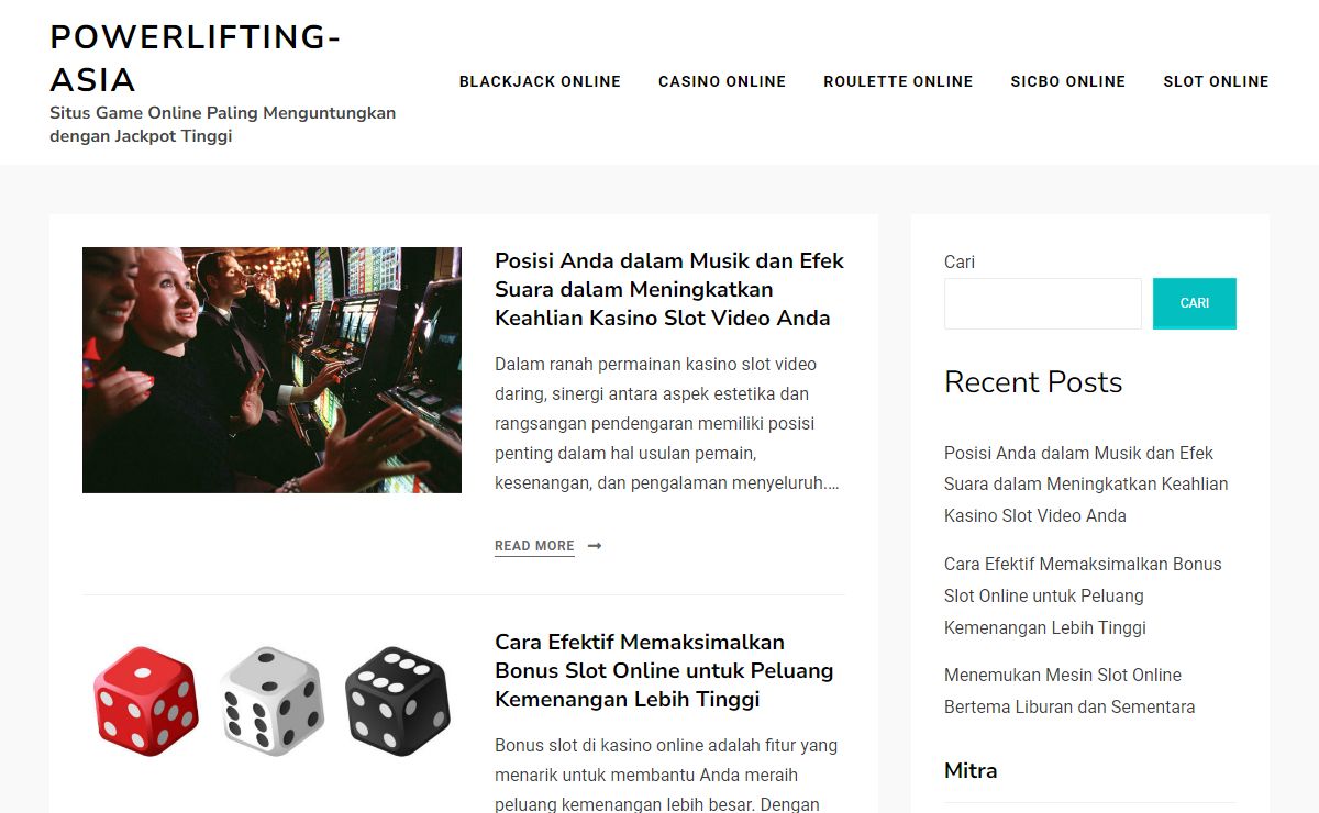 powerlifting-asia - Situs Game Online Paling Menguntungkan dengan Jackpot Tinggi