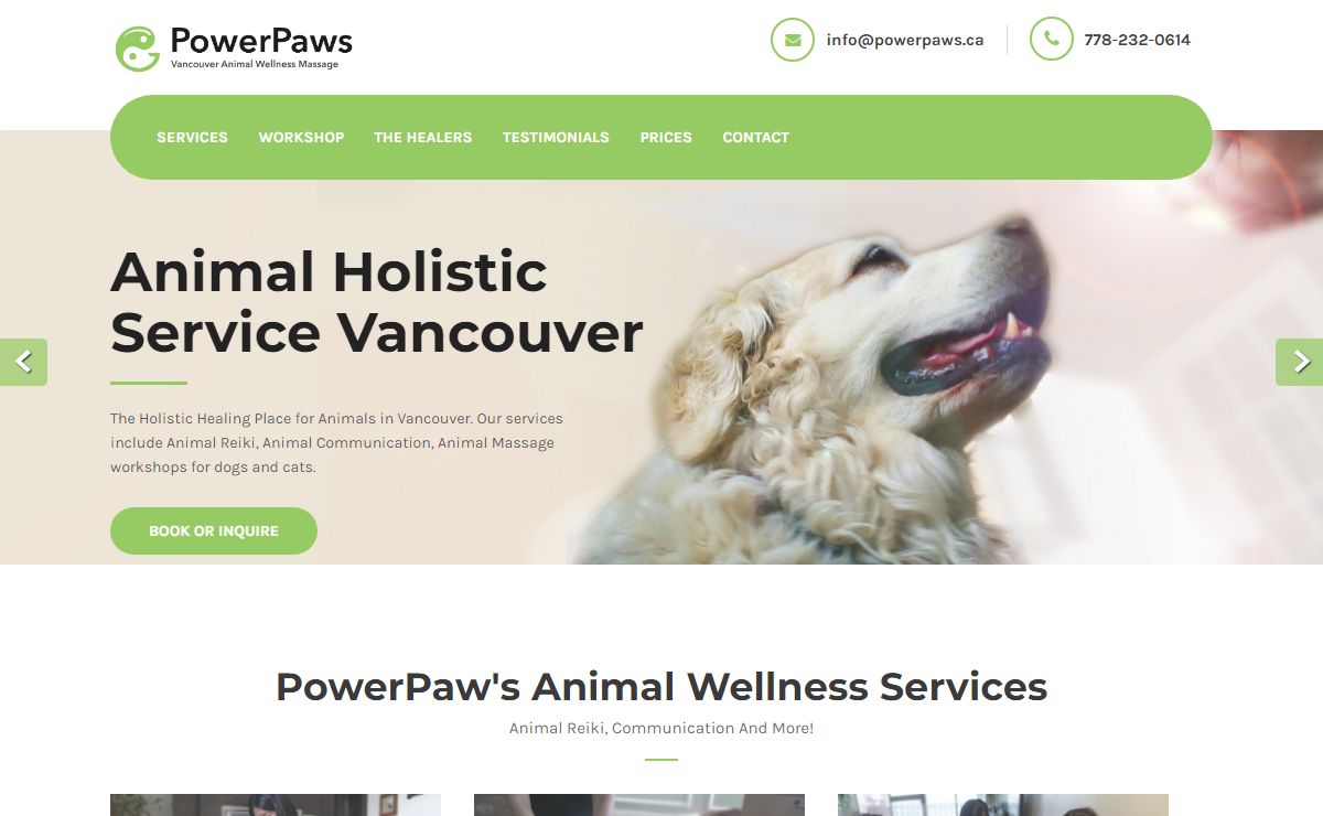 Vancouver Power Paws Animal Wellness Massage – Animal Reiki, Animal Massage, Animal Communication in Vancouver