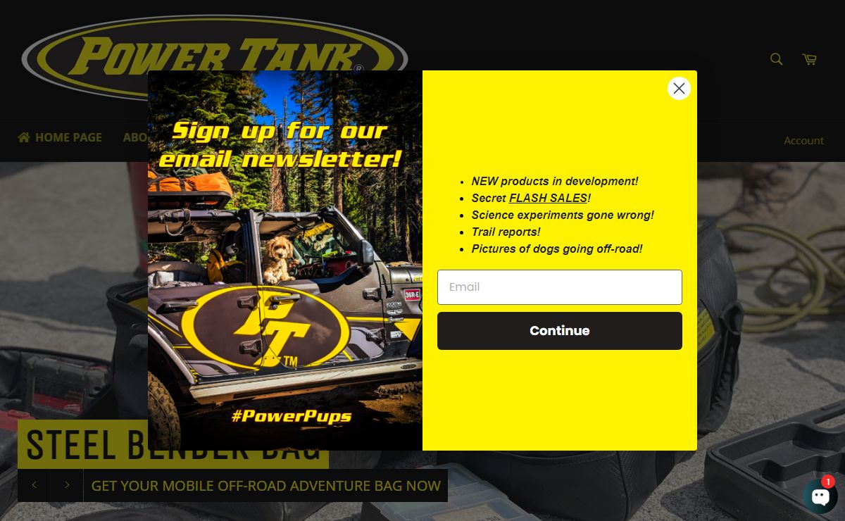 Power Tank Online Store and Blog