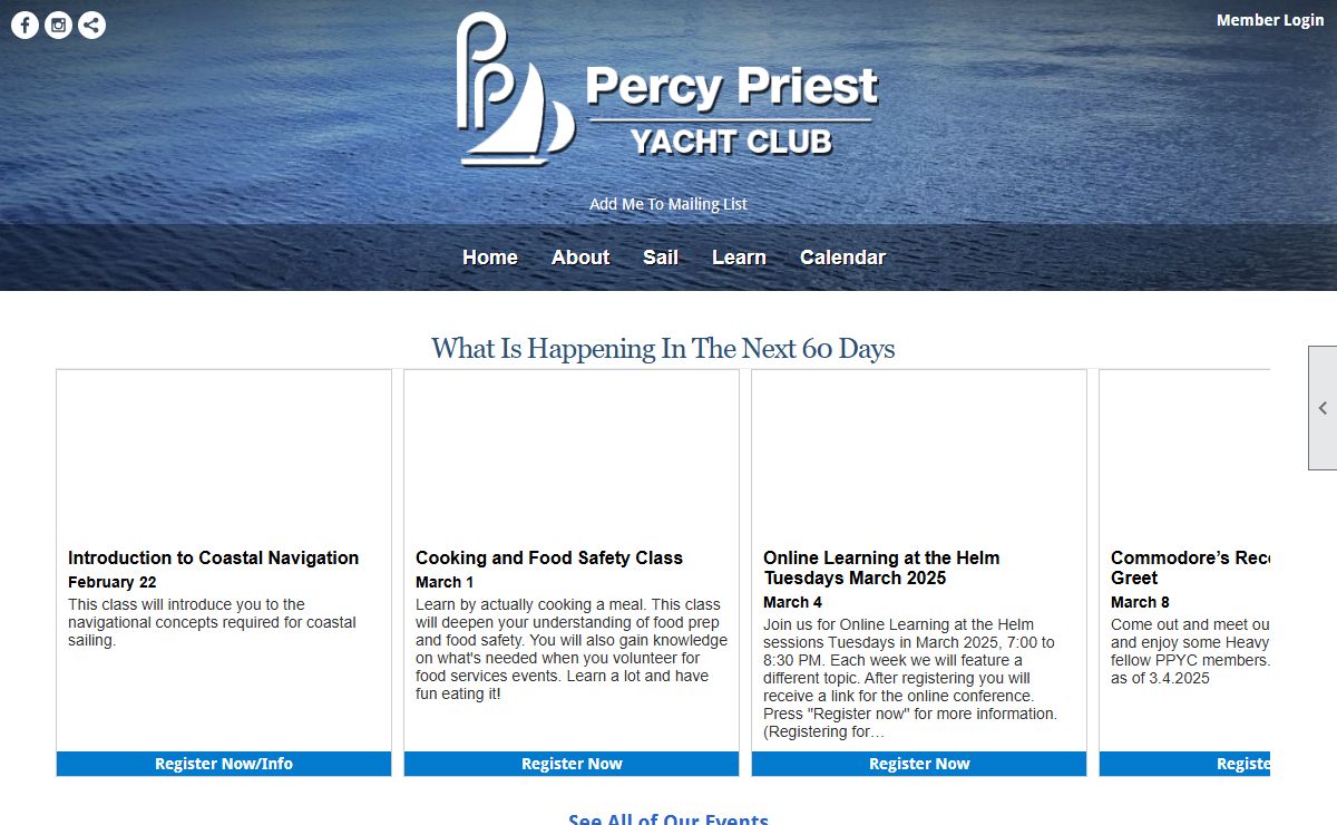 Home - Percy Priest Yacht Club