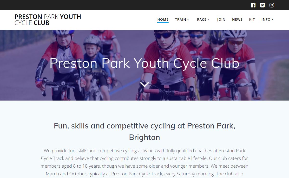 Preston Park Youth Cycle Club – Providing fun, skills and competitive cycling activities for ages 8 to 18 with fully qualified coaches at Preston Park Velodrome