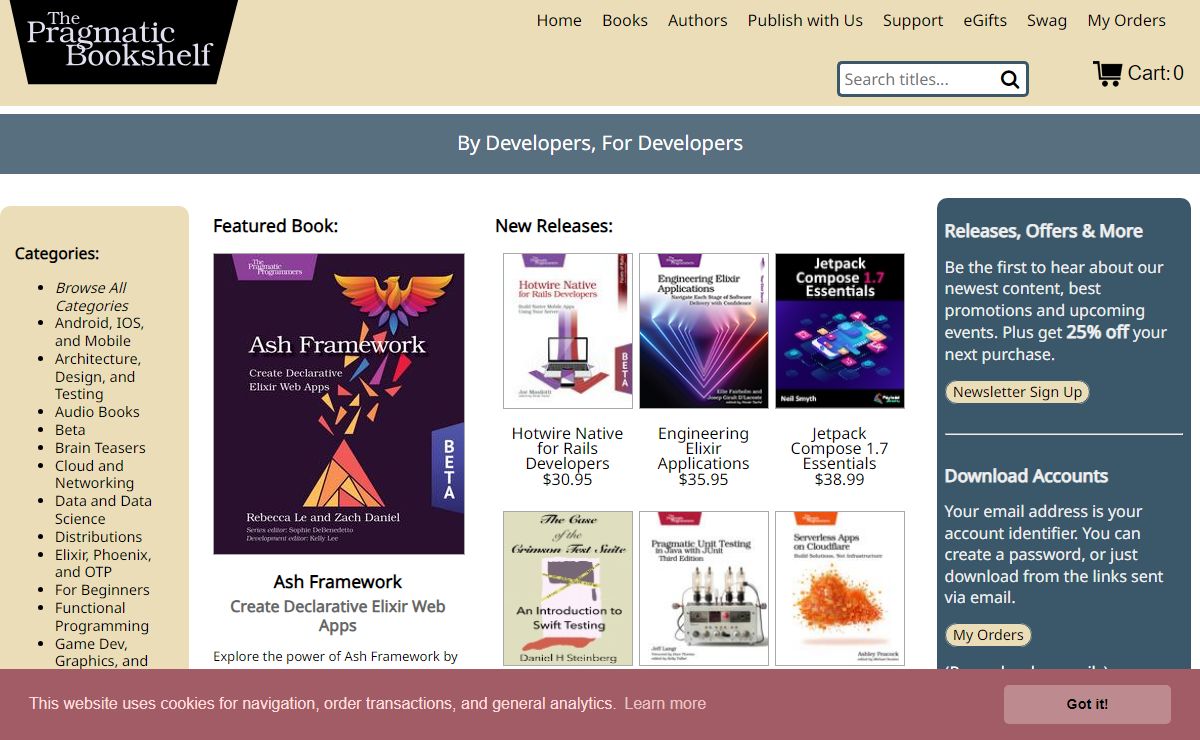 Pragmatic Bookshelf: By Developers, For Developers