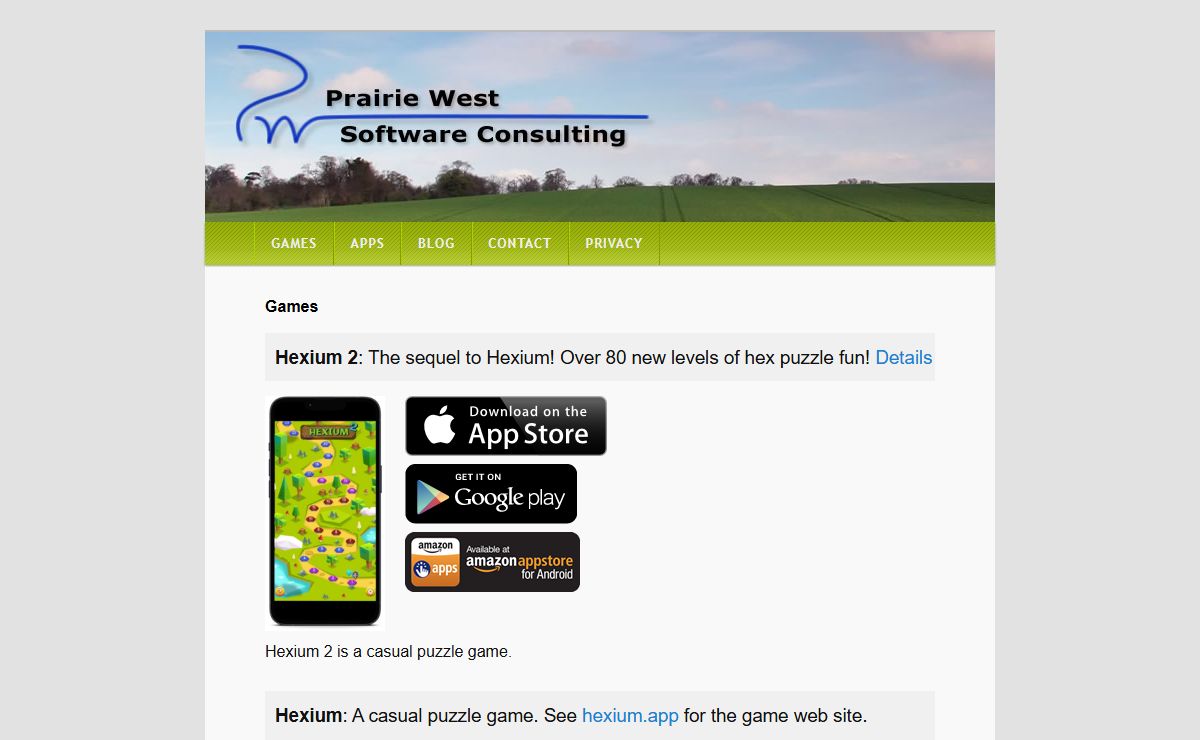 Prairie West Software | Mobile apps and mobile games