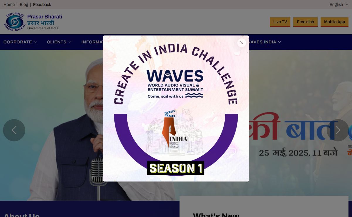 Prasar Bharati – Public Service Broadcaster