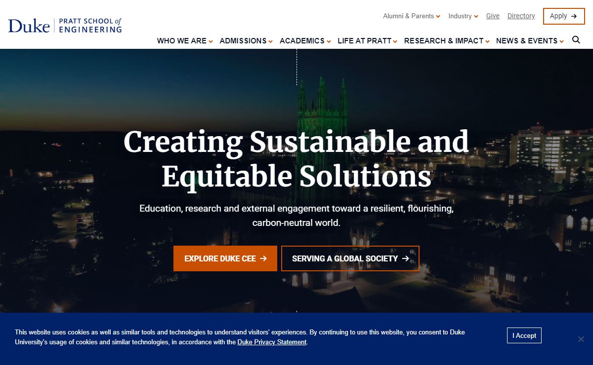 Sustainable Solutions and Environmental Stewardship | Duke Pratt School of Engineering