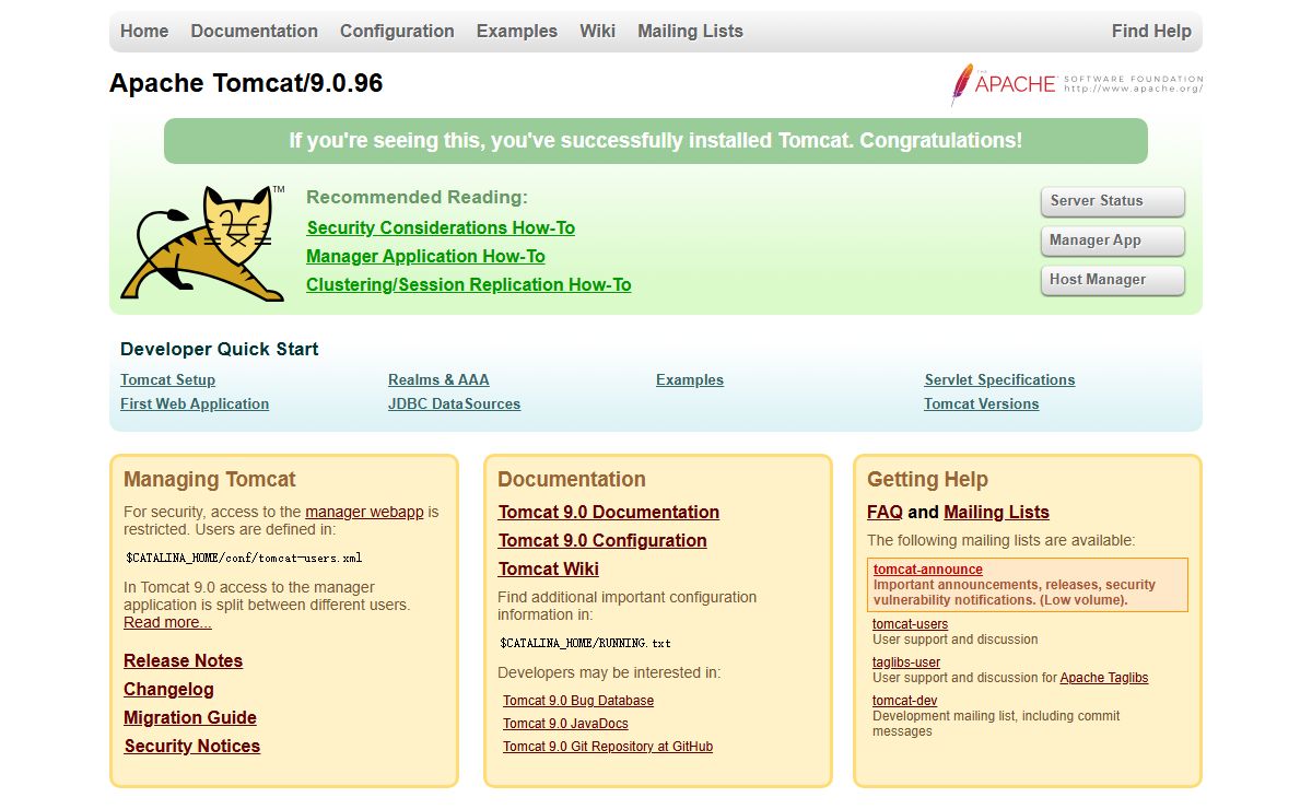 Apache Tomcat/9.0.96