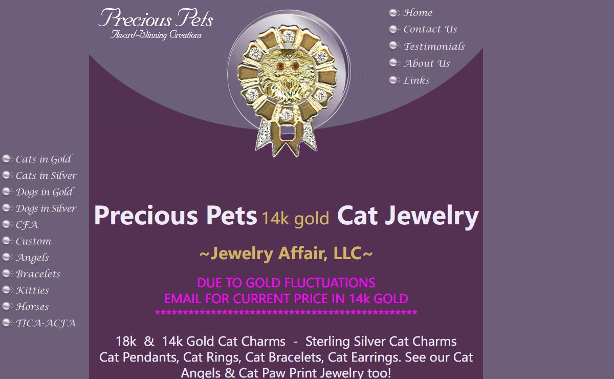Breed specific cat jewelry, cat lover gifts