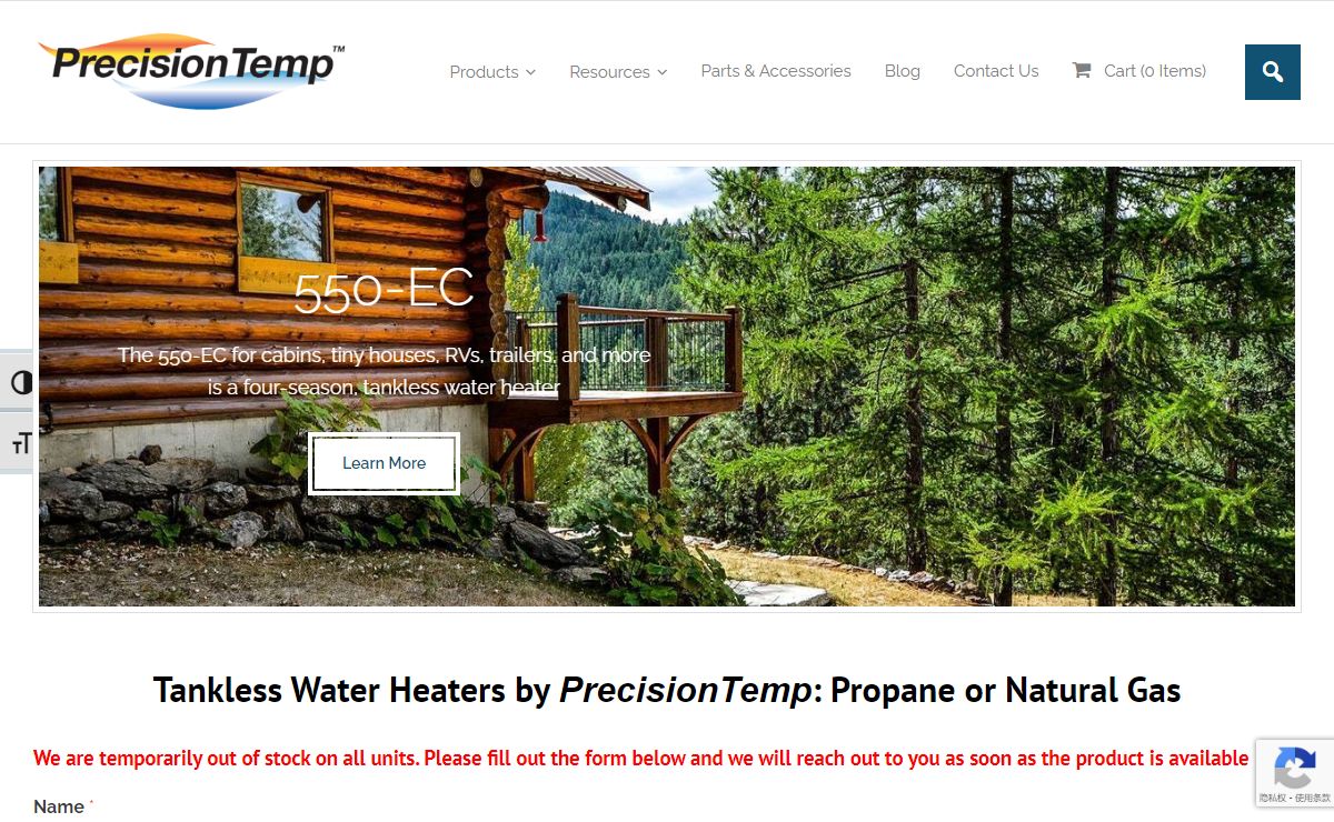 PrecisionTemp - Tankless Water Heaters and Hydronic Heaters