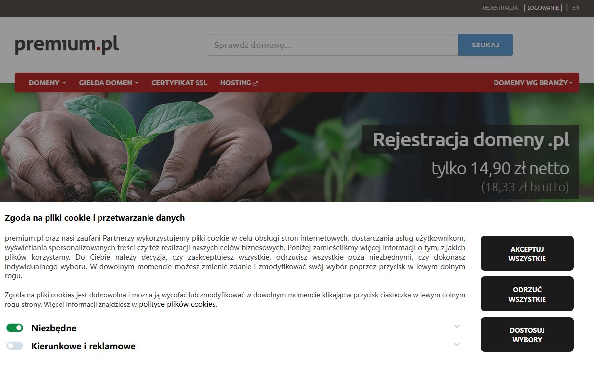premium.pl - giełda najlepszych domen