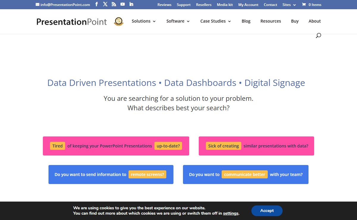 Data Driven Presentations • Digital Signage