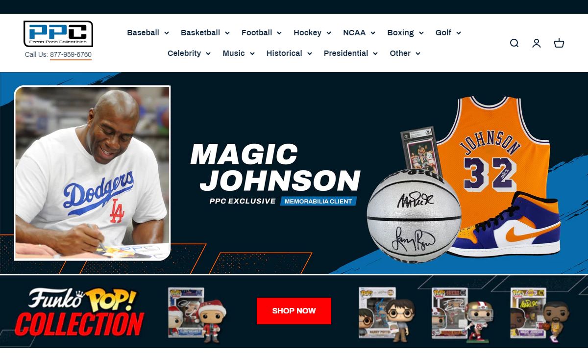 Press Pass Collectibles - Your #1 Source For Autographed Memorabilia