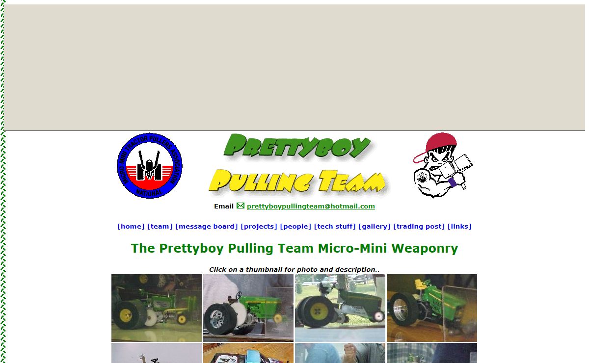 Home of the Prettyboy Pulling Team - National Micro Mini Tractor Pullers Association (NMMTPA) members