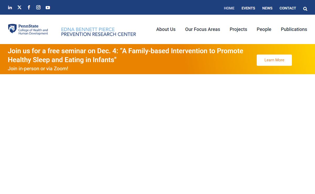 Edna Bennett Pierce Prevention Research Center | Innovative. Collaborative. Impactful.