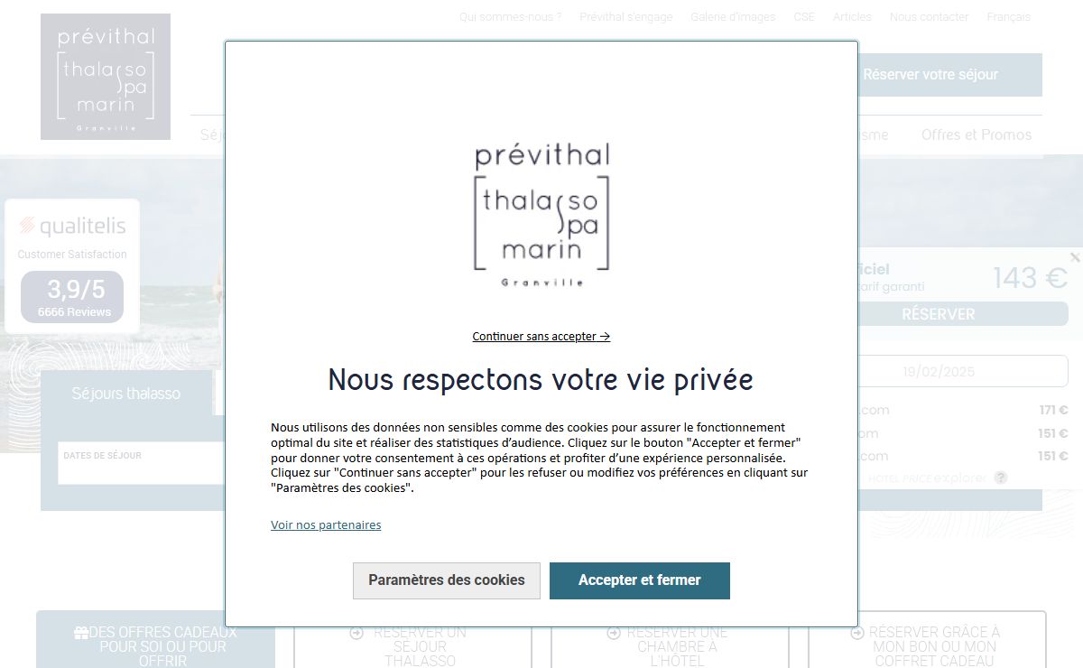 Thalasso Prévithal : séjours thalasso en Normandie | Thalasso Prévithal