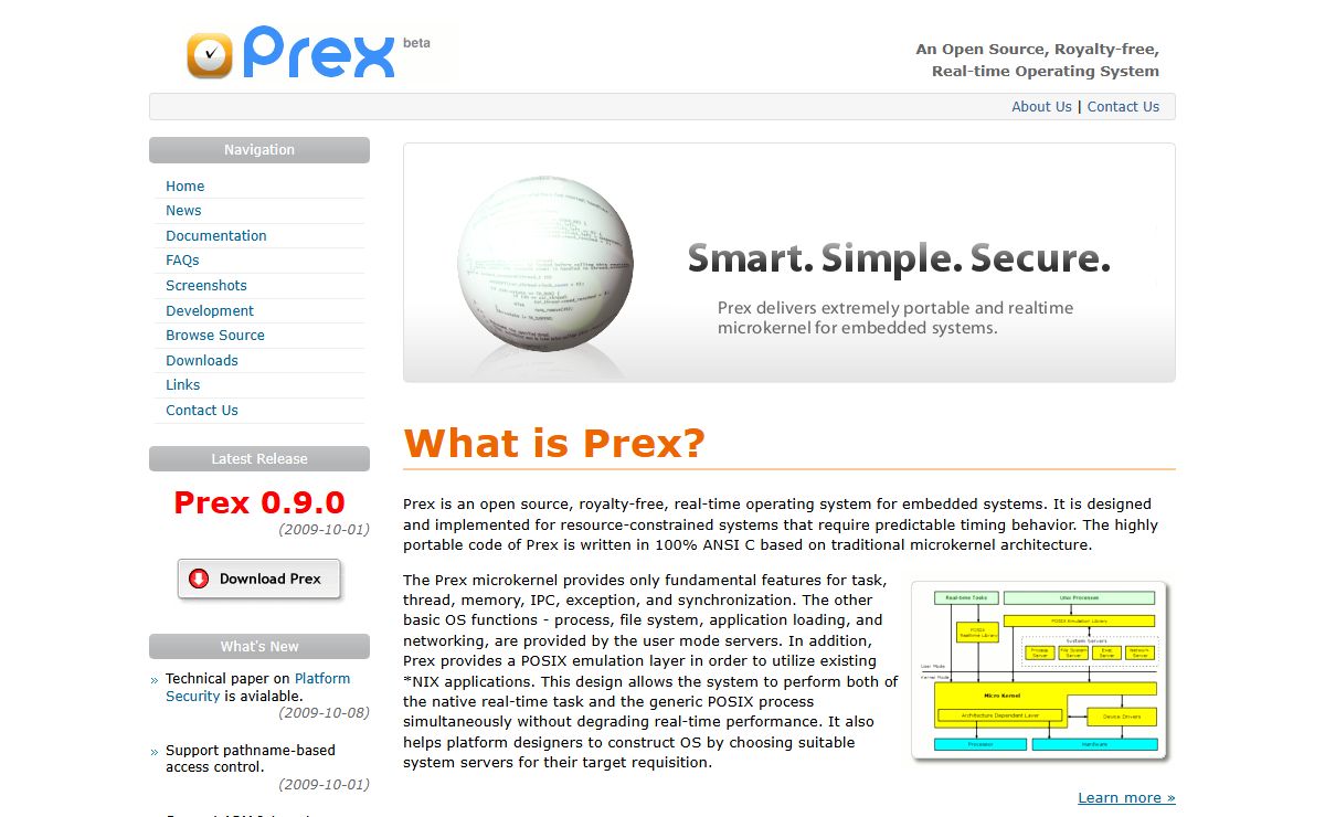 Prex - Embedded Real-Time Operating System
