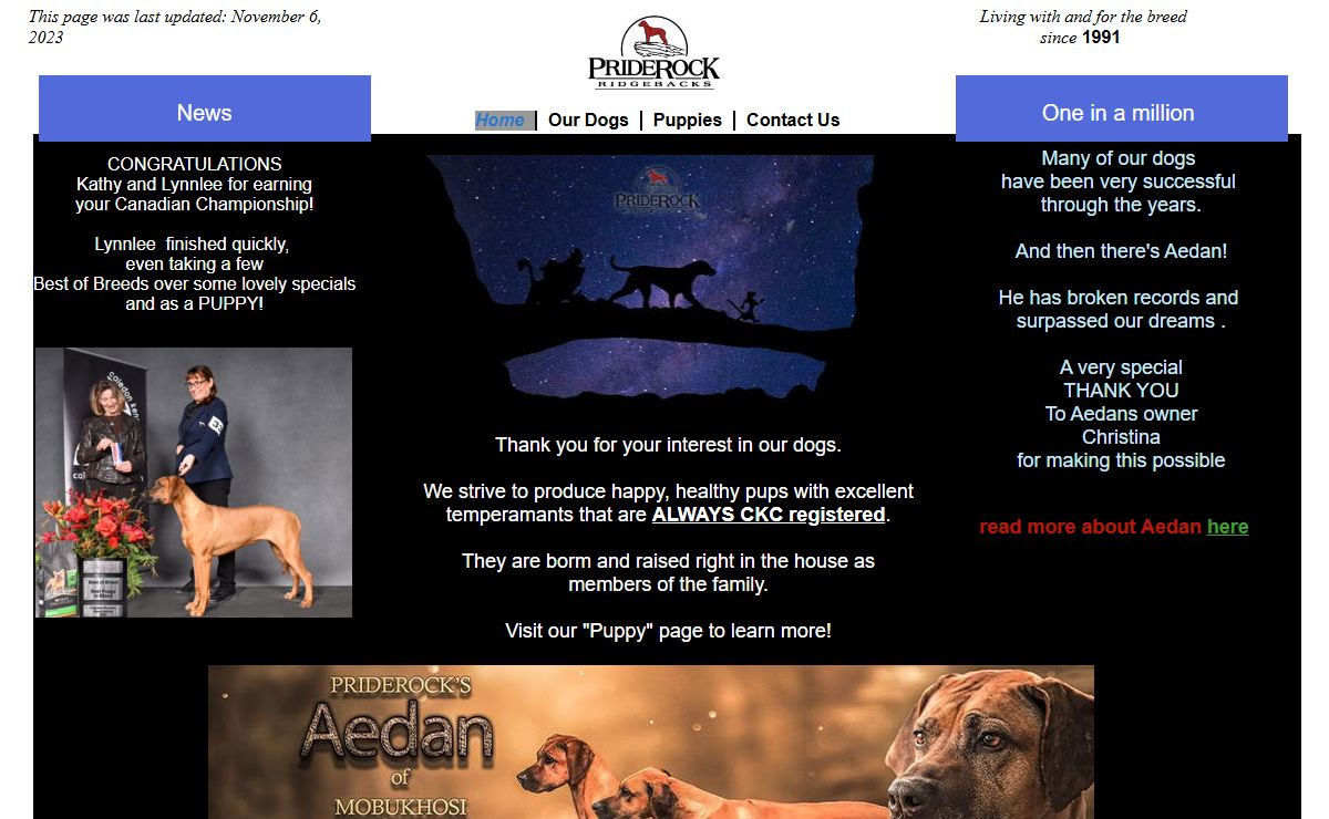 Priderock Ridgebacks