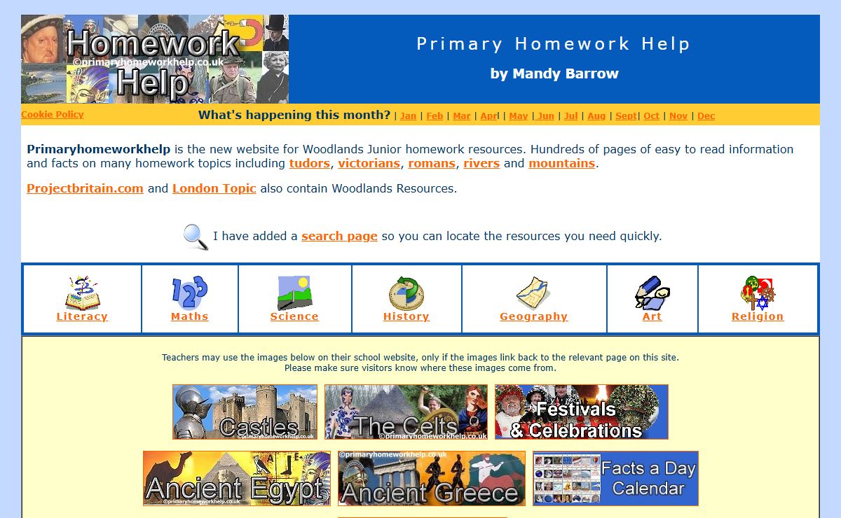 Primary Homework Help for Kids - by Mandy Barrow