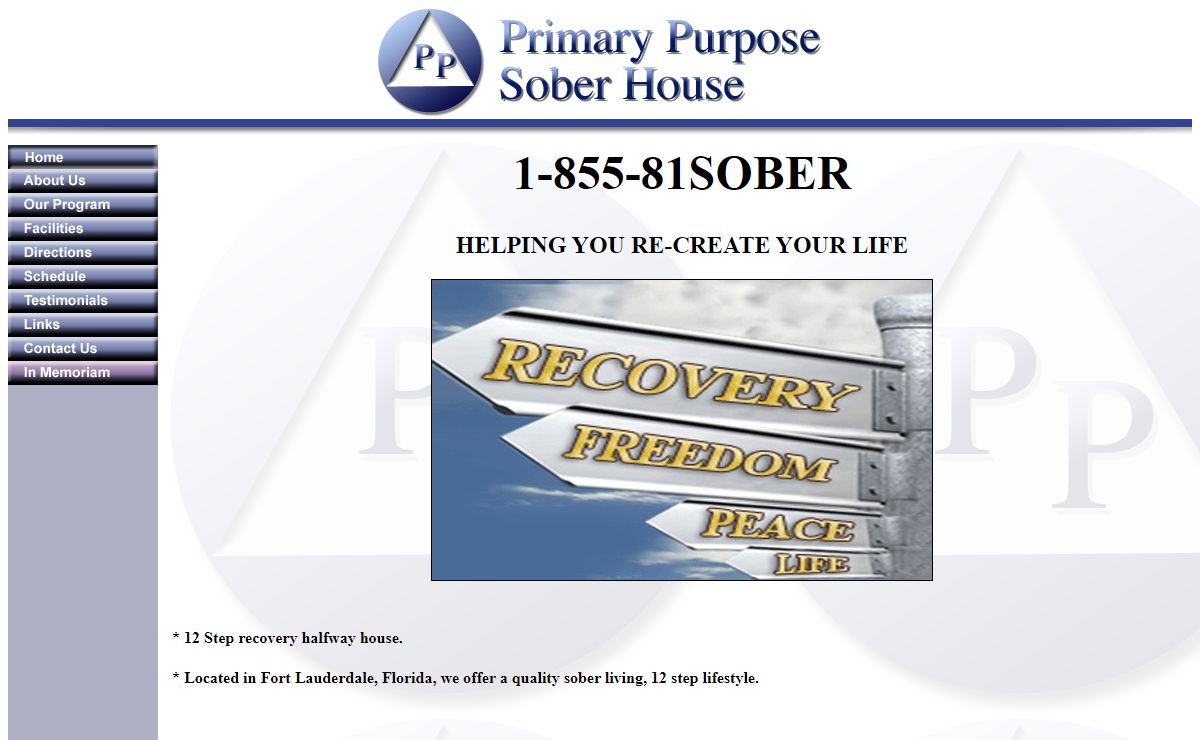 Primary Purpose Sober House