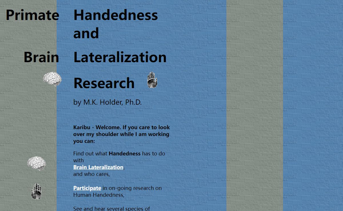 Primate Handedness and Brain Lateralization
