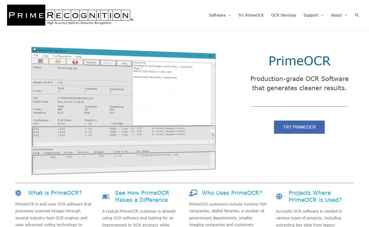 Prime Recognition – High Accuracy Voting OCR Software