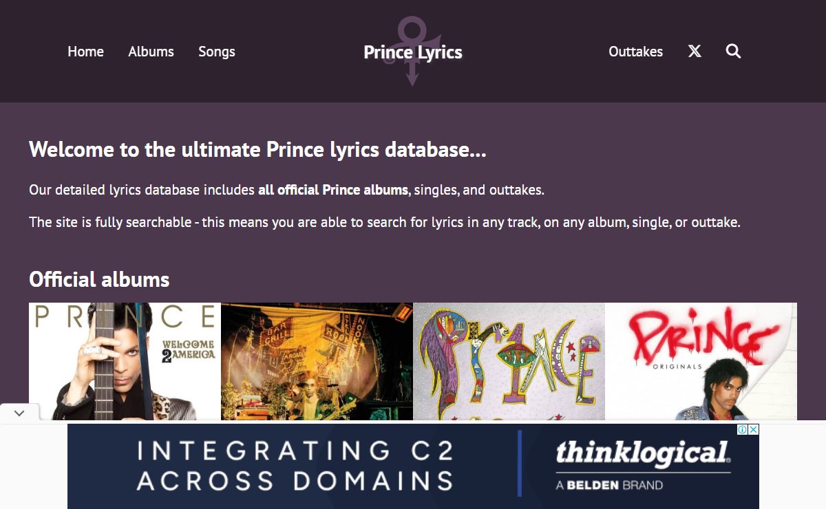 Prince Lyrics, Albums, and Songs - princelyrics.co.uk