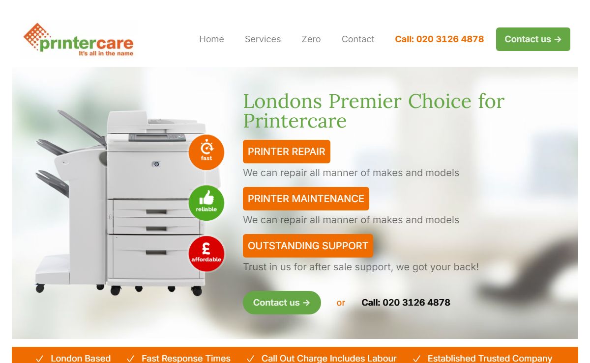 Printer Repair & Service London | Printercare
