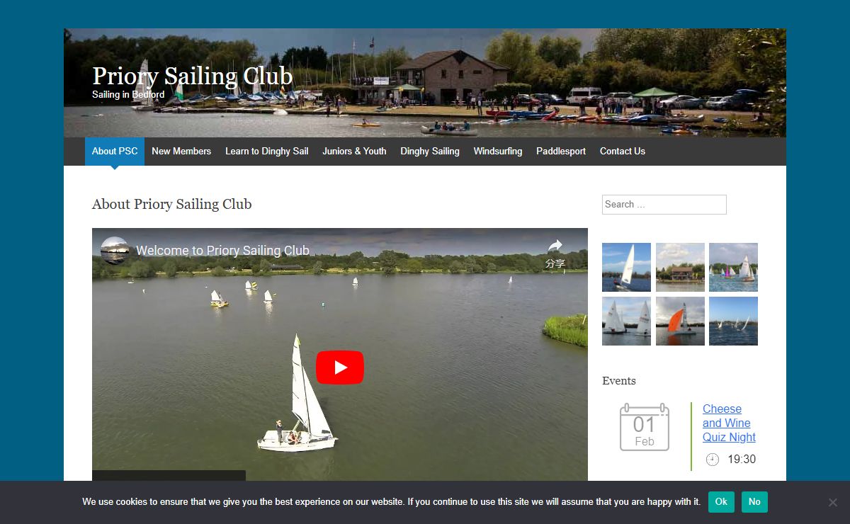 Priory Sailing Club | Sailing in Bedford