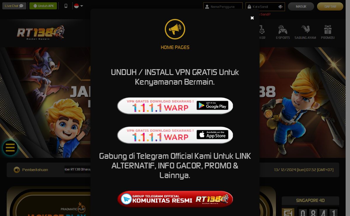 RT138: Slot Gacor Pasti Hari Ini & Situs Slot Online Terbaru Yuhu