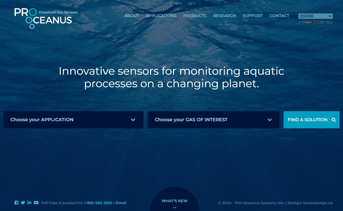 In Situ Dissolved Gas Sensors | Pro-Oceanus Systems Inc