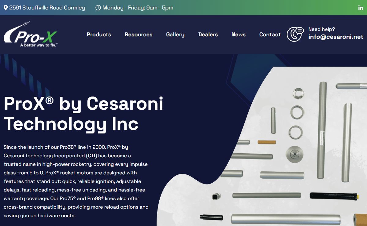 Pro-X | A better way to fly - Cesaroni Technology Incorporated