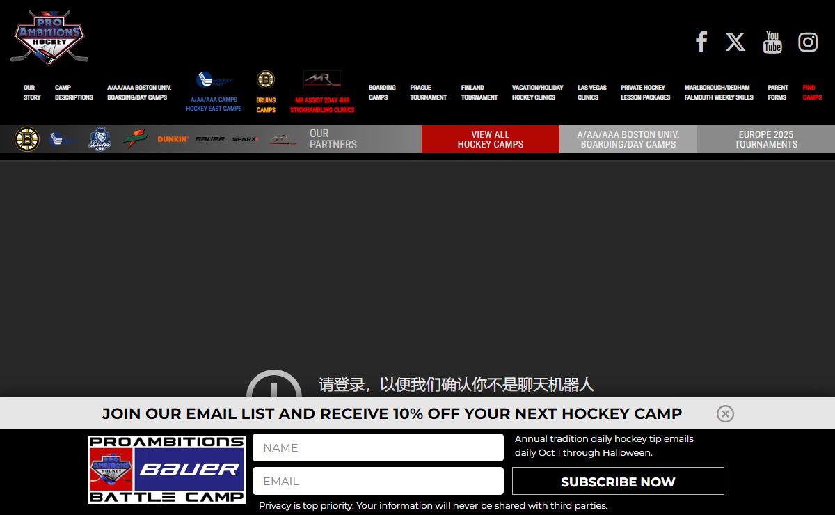 Hockey Camp by Pro Ambitions, Inc.