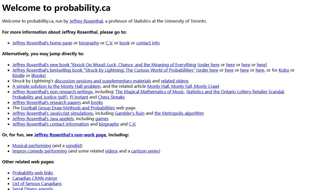 Welcome to probability.ca