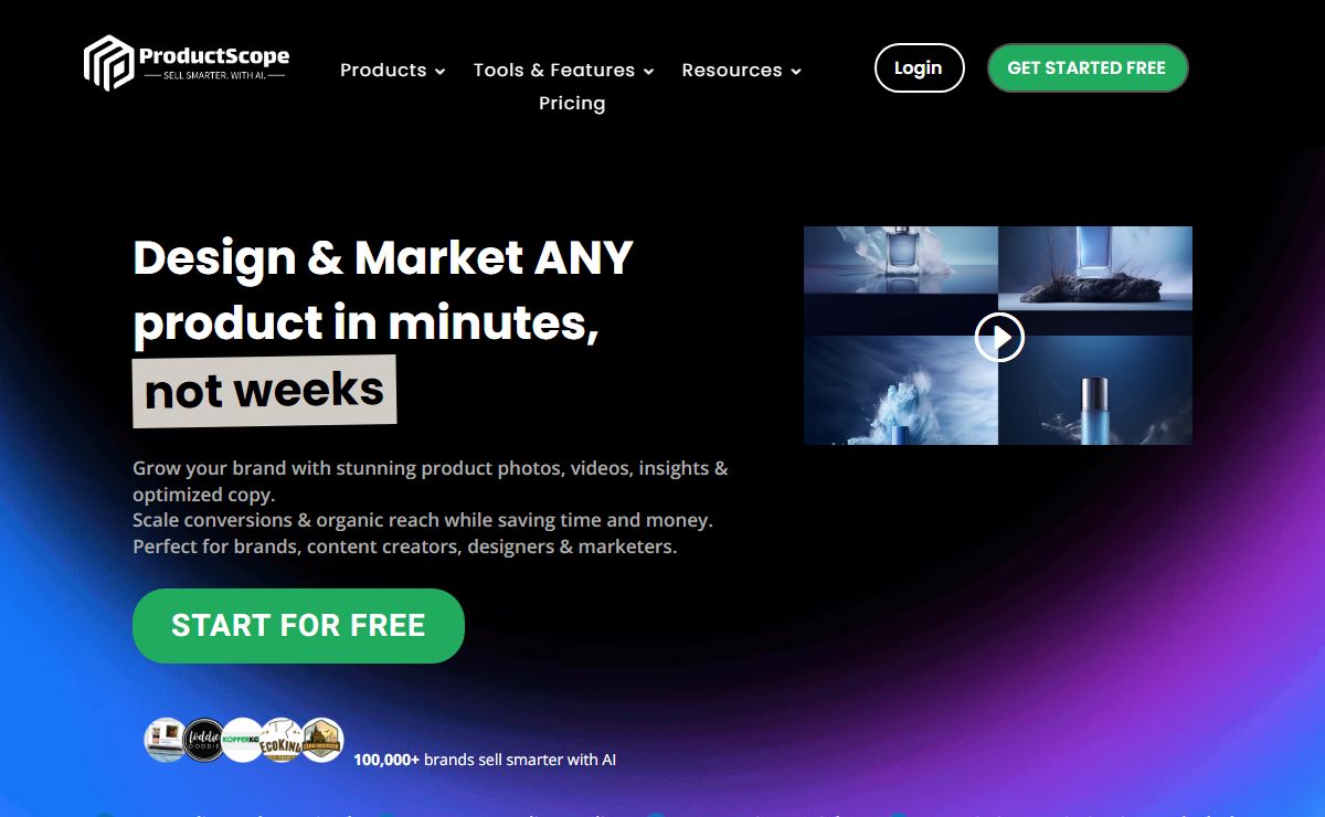 ProductScope AI: AI Photo Editor, AI Videos & AI Agents for Brands