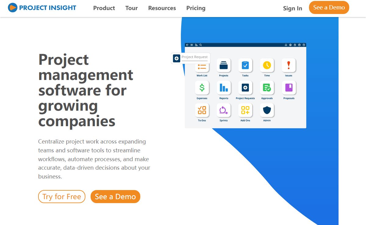 Project Management Software for Growing Companies | Project Insight