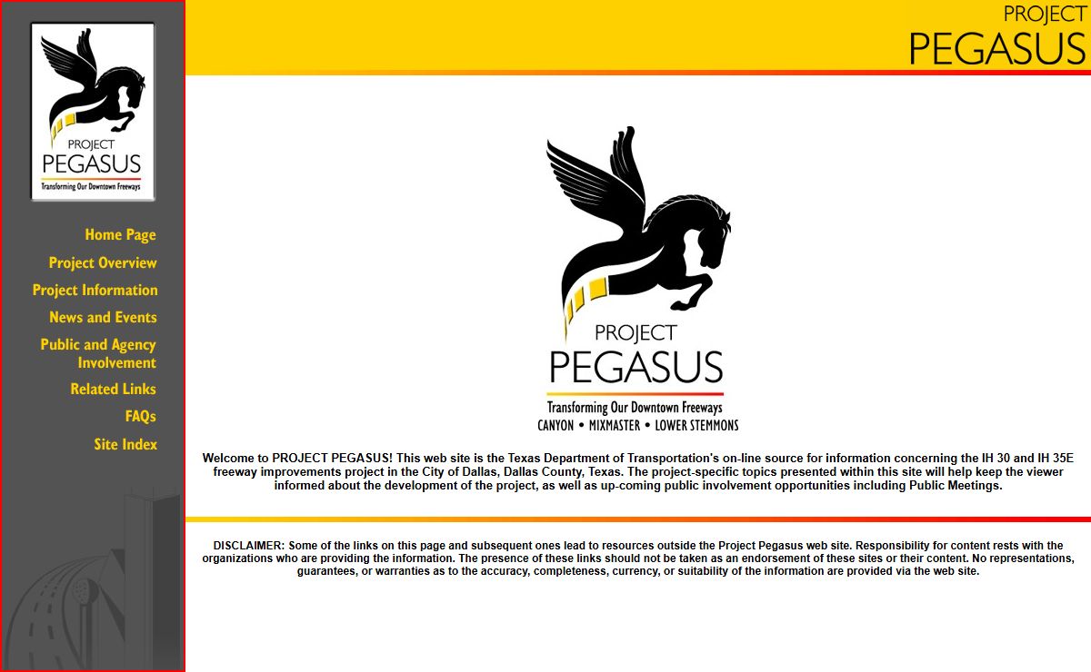 Project Pegasus Web Site