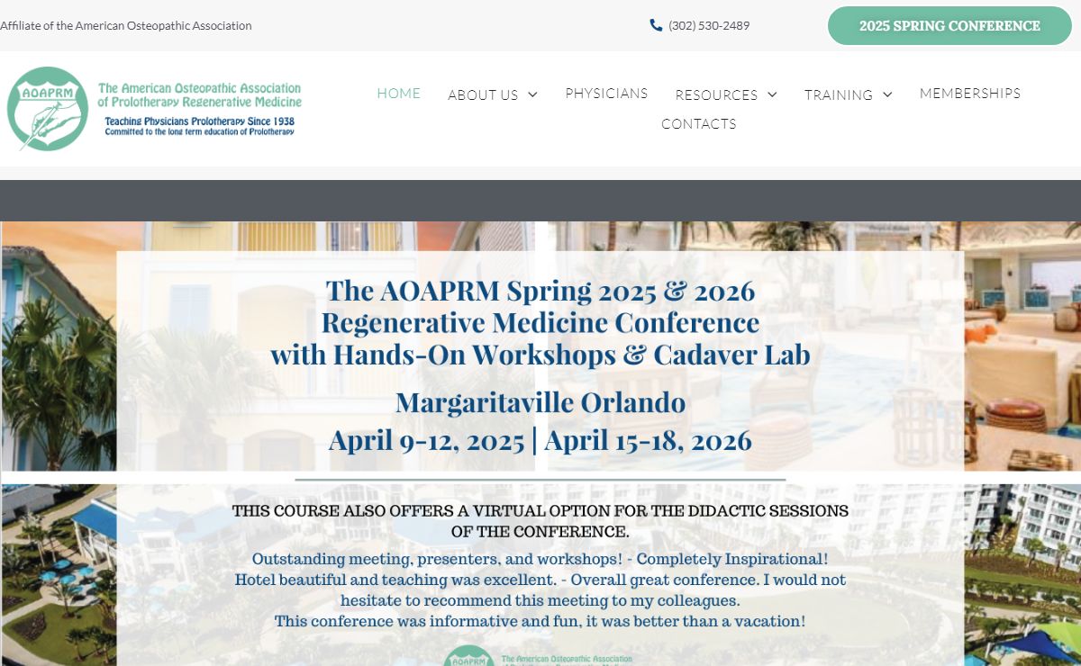 Home - The American Osteopathic Association of Prolotherapy Regenerative Medicine