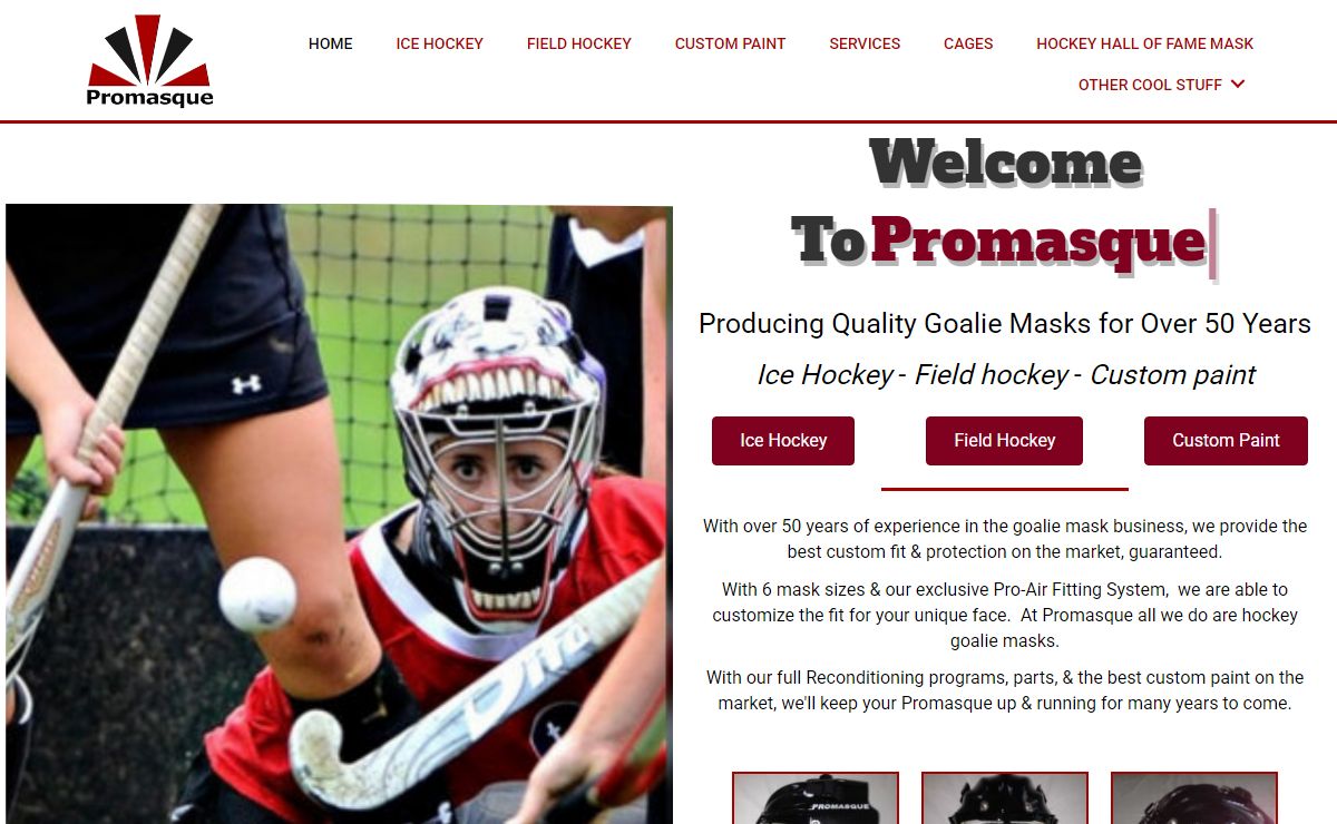 We make and paint the finest quality goalie masks | Promasque