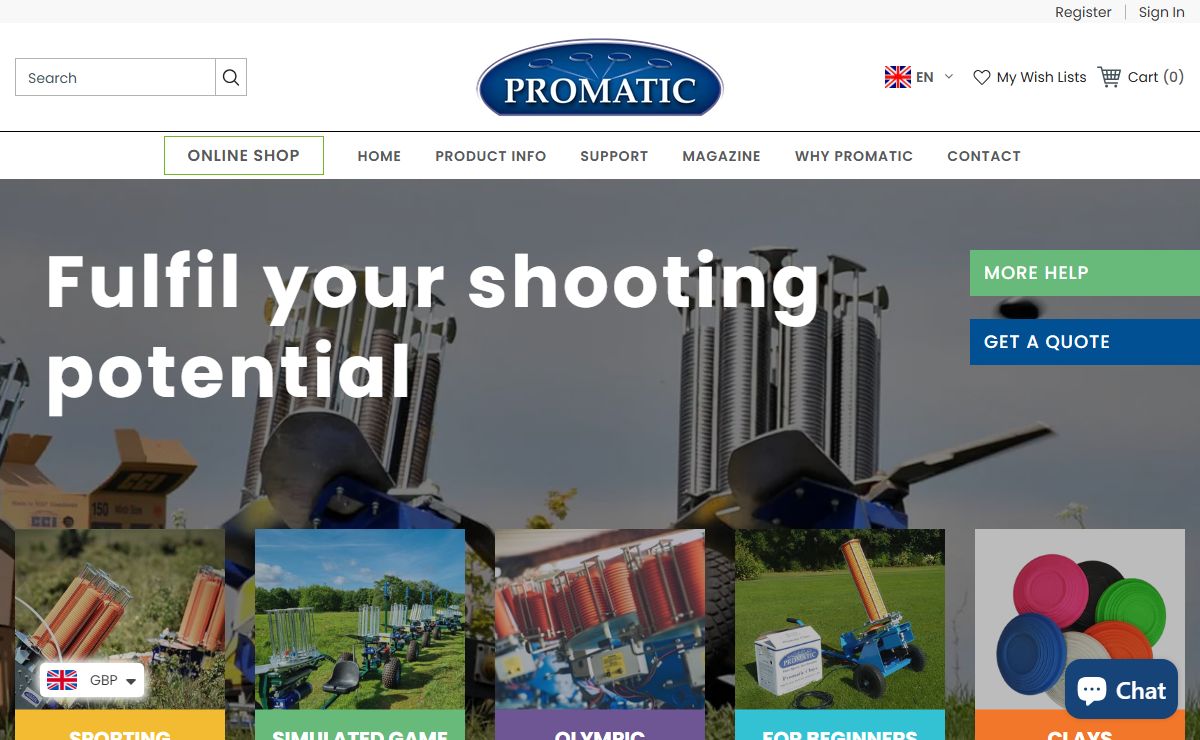 Trap Shooting Equipment Manufacturers– Promatic International Ltd
