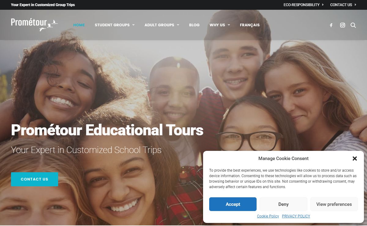 Prométour: Educational Tours for Student Travel and Adult Groups